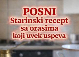 Posni starinski kolač sa orasima, koji uvijek uspijeva Posni starinski kolač sa orasima, koji uvijek uspijeva - featured image