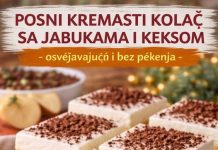 POSNI KREMASTI KOLAČ sa jabukama i keksom, osvježavajuci i bez pečenja… POSNI KREMASTI KOLAČ sa jabukama i keksom, osvježavajuci i bez pečenja… - featured image