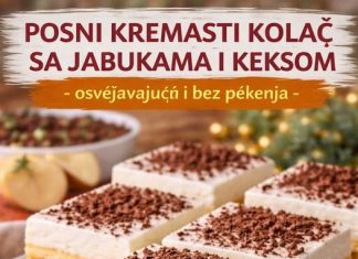 POSNI KREMASTI KOLAČ sa jabukama i keksom, osvježavajuci i bez pečenja… POSNI KREMASTI KOLAČ sa jabukama i keksom, osvježavajuci i bez pečenja… - featured image