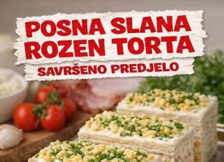 POSNA SLANA ROZEN torta, savršeno predjelo… POSNA SLANA ROZEN torta, savršeno predjelo… - featured image