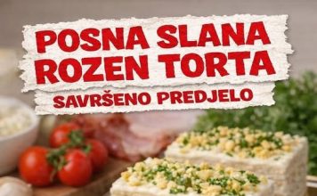 POSNA SLANA ROZEN torta, savršeno predjelo… POSNA SLANA ROZEN torta, savršeno predjelo… - featured image