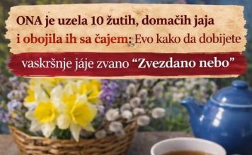 ONA je uzela 10 žutih, domaćih jaja i obojila ih sa čajem: Evo kako da dobijete vaskršnje jaje zvano “Zvezdano nebo” ONA je uzela 10 žutih, domaćih jaja i obojila ih sa čajem: Evo kako da dobijete vaskršnje jaje zvano “Zvezdano nebo” - featured image