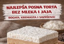 NAJLEPŠA POSNA TORTA bez mleka i jaja… Bogata, kremasta i savrsena… NAJLEPŠA POSNA TORTA bez mleka i jaja… Bogata, kremasta i savrsena… - featured image