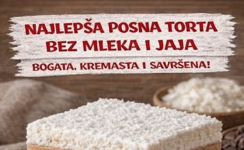 NAJLEPŠA POSNA TORTA bez mleka i jaja… Bogata, kremasta i savrsena… NAJLEPŠA POSNA TORTA bez mleka i jaja… Bogata, kremasta i savrsena… - featured image