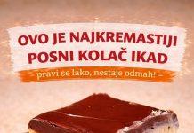 OVO JE NAJKREMASTIJI POSNI kolač ikad, pravi se lako, nestaje odmah OVO JE NAJKREMASTIJI POSNI kolač ikad, pravi se lako, nestaje odmah - featured image