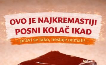 OVO JE NAJKREMASTIJI POSNI kolač ikad, pravi se lako, nestaje odmah OVO JE NAJKREMASTIJI POSNI kolač ikad, pravi se lako, nestaje odmah - featured image