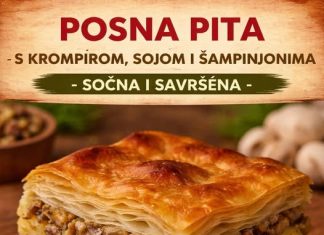 POSNA PITA sa krompirom, sojom i šampinjonima… POSNA PITA sa krompirom, sojom i šampinjonima… - featured image