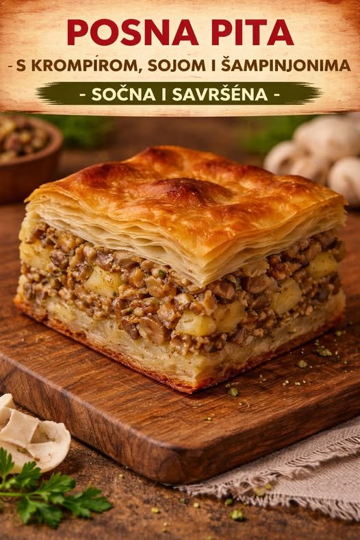 POSNA PITA sa krompirom, sojom i šampinjonima… - featured image