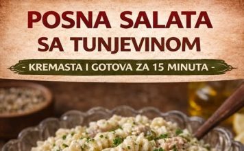 Posna salata sa tunjevinom…Kremasta i gotova za 15 minuta Posna salata sa tunjevinom…Kremasta i gotova za 15 minuta - featured image
