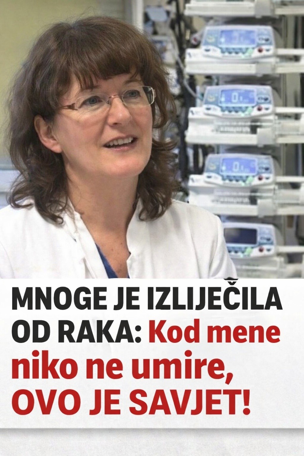 MNOGE JE IZLIJEČILA OD RAKA: Kod mene niko ne umire, OVO JE SAVJET! - featured image