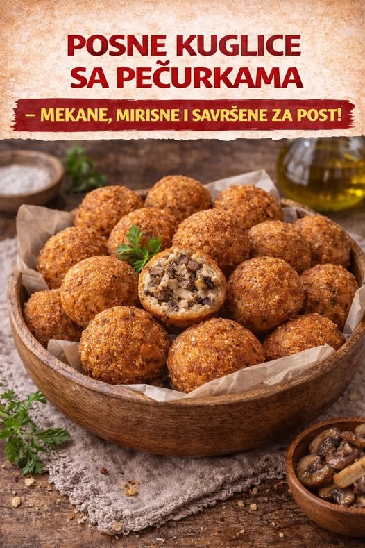 Posne kuglice sa pečurkama – recept, mekane, mirisne - featured image