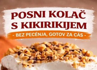 POSNI KOLAČ S KIKIRIKIJEM, bez pečenja, gotov za čas POSNI KOLAČ S KIKIRIKIJEM, bez pečenja, gotov za čas - featured image