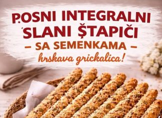POSNI INTEGRALNI SLANI ŠTAPIĆI sa sjemenkama, hrskava grickalica… POSNI INTEGRALNI SLANI ŠTAPIĆI sa sjemenkama, hrskava grickalica… - featured image