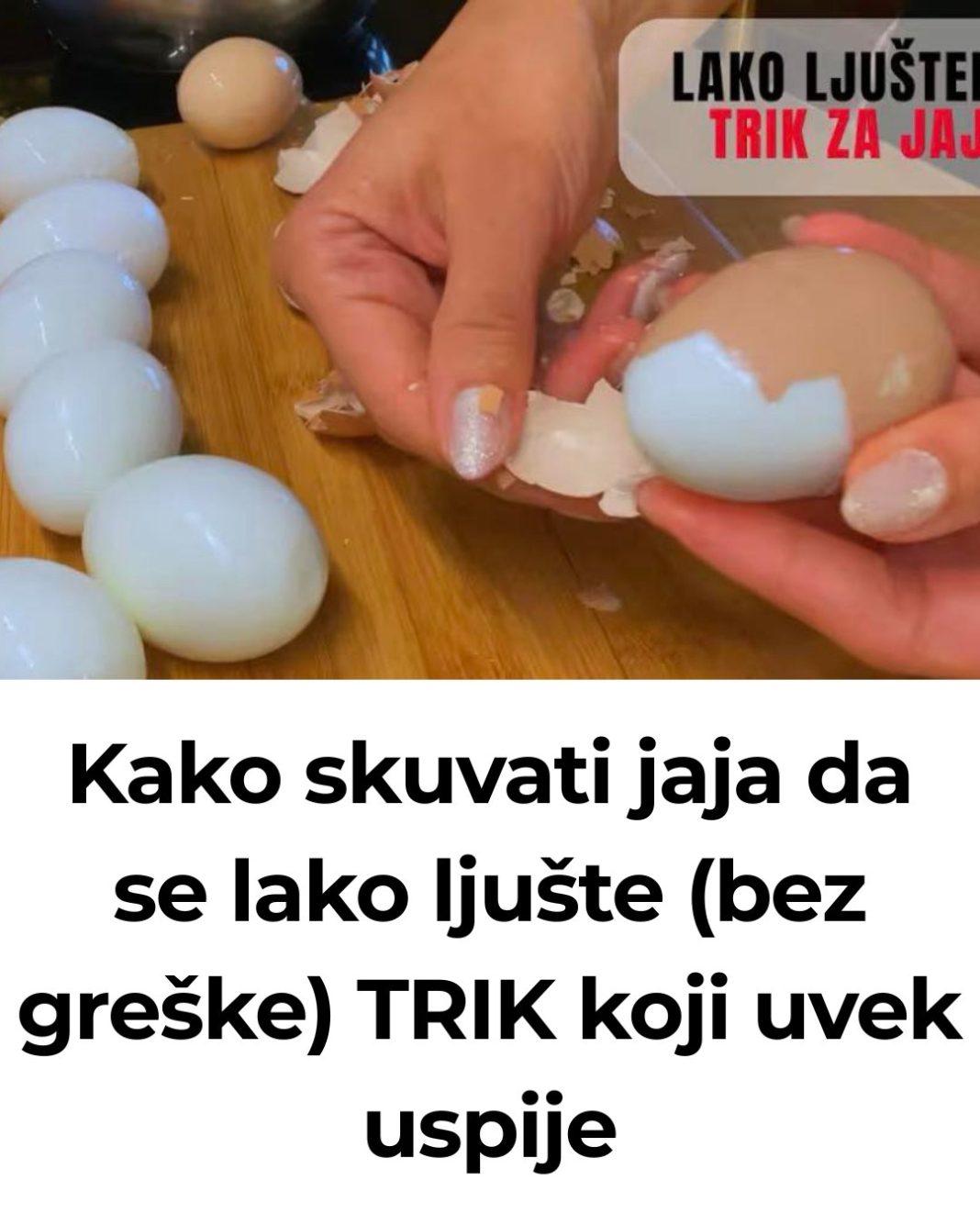 Kako skuvati jaja da se lako ljušte (bez greške) TRIK koji uvek uspije… - featured image