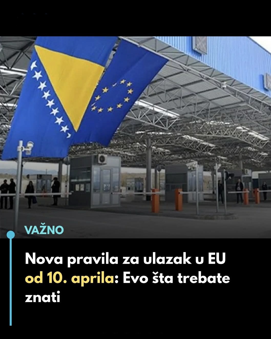 Nova pravila za ulazak u EU od 10. aprila: Evo šta trebate znati… - featured image Nova pravila za ulazak u EU od 10. aprila: Evo šta trebate znati… - featured image