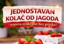 JEDNOSTAVAN KOLAČ OD JAGODA – uspeva svaki put bez greške! JEDNOSTAVAN KOLAČ OD JAGODA – uspeva svaki put bez greške! - featured image