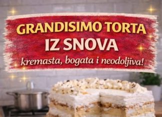 GRANDISIMO TORTA IZ SNOVA – kremasta, bogata i neodoljiva! GRANDISIMO TORTA IZ SNOVA – kremasta, bogata i neodoljiva! - featured image