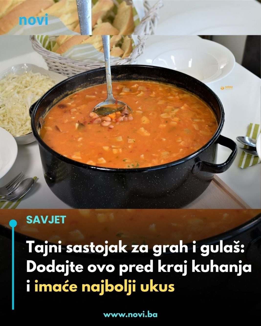 Tajni sastojak za grah i gulaš: Dodajte ovo pred kraj kuhanja i imaće najbolji ukus… - featured image
