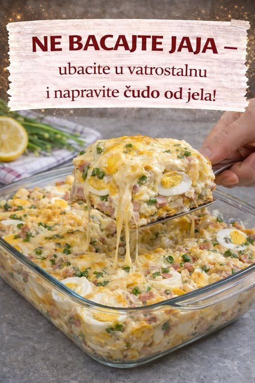 NE BACAJTE JAJA – ubacite u vatrostalnu i napravite čudo od jela! - featured image NE BACAJTE JAJA – ubacite u vatrostalnu i napravite čudo od jela! - featured image
