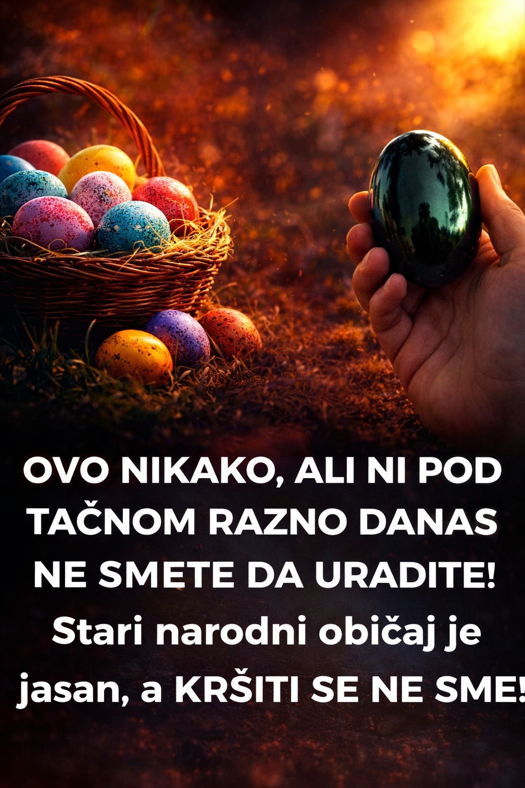 OVO NIKAKO, ALI NI POD TAČNOM RAZNO DANAS NE SMETE DA URADITE! Stari narodni običaj je jasan, a KRŠITI SE NE SME! - featured image