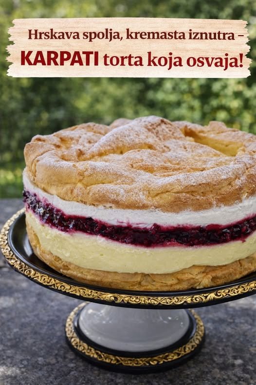 Hrskava spolja, kremasta iznutra – KARPATI torta koja osvaja! - featured image