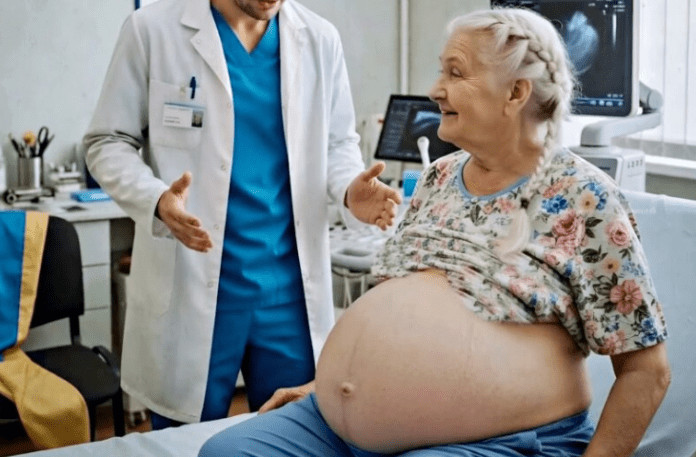 Šezdesetšestogodišnja Larisa otišla je kod ginekologa tvrdeći da je u devetom mesecu trudnoće – ali kada ju je lekar pregledao, zatekao je nešto što ga je užasnulo 😨😱 - featured image