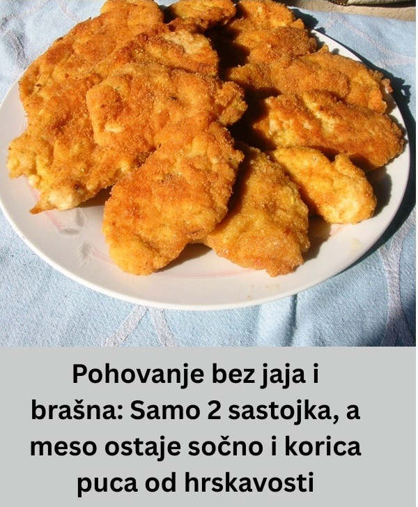 Pohovanje bez jaja i brašna: Samo 2 sastojka, a meso ostaje sočno i korica puca od hrskavosti - featured image