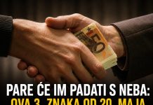 Pare će im padati s neba: Ova 3. znaka od 20. maja konačno zaboravljaju na dugove i prazan novčanik Pare će im padati s neba: Ova 3. znaka od 20. maja konačno zaboravljaju na dugove i prazan novčanik - featured image