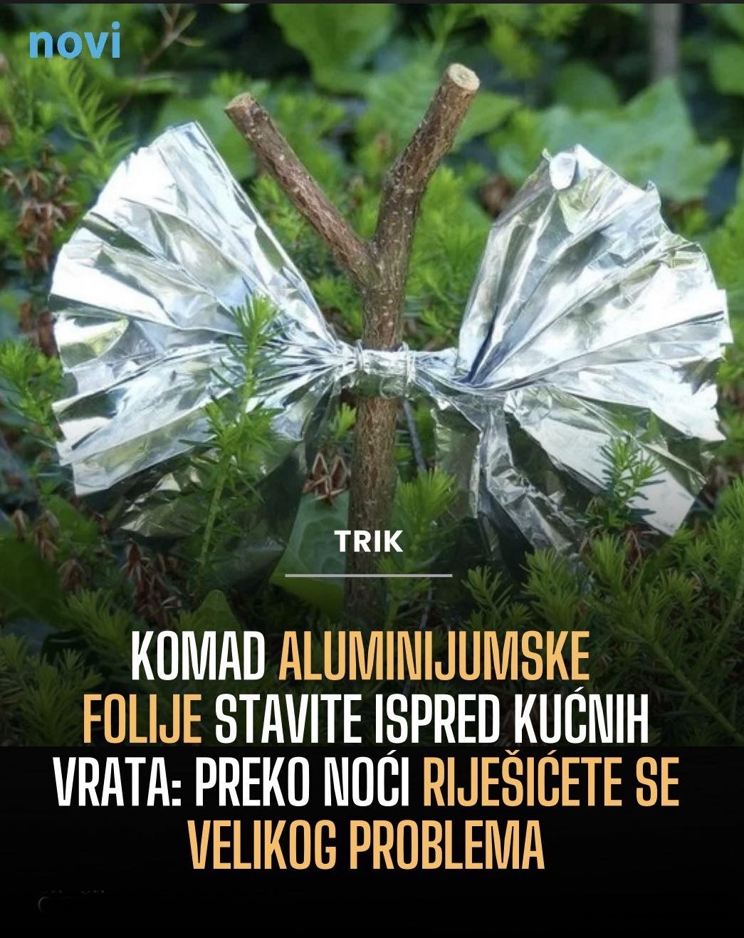 Komad aluminijumske folije stavite ispred kućnih vrata: Preko noći riješićete se velikog problema - featured image