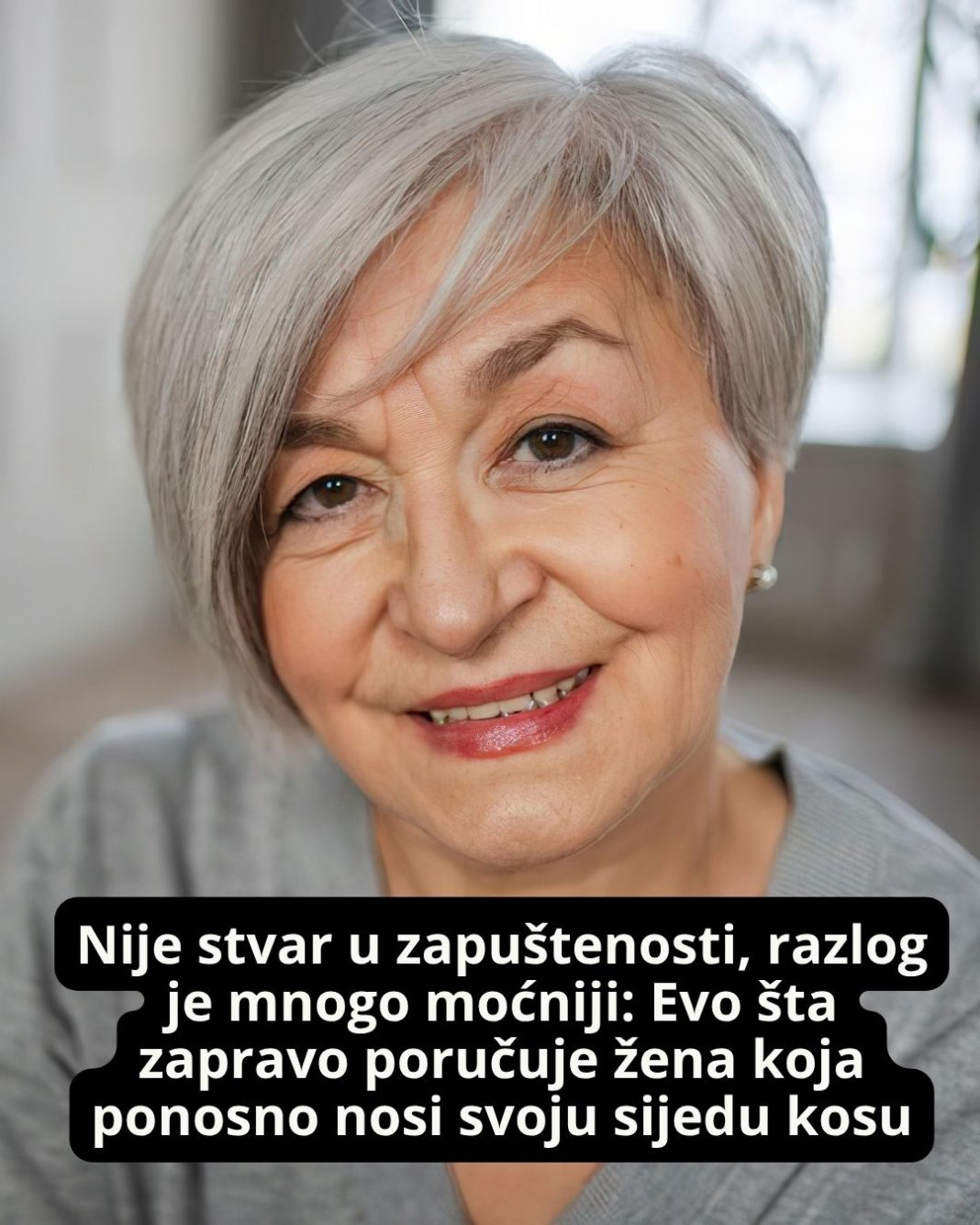 Nije stvar u zapuštenosti, razlog je mnogo moćniji: Evo šta zapravo poručuje žena koja ponosno nosi svoju sijedu kosu - featured image Nije stvar u zapuštenosti, razlog je mnogo moćniji: Evo šta zapravo poručuje žena koja ponosno nosi svoju sijedu kosu - featured image