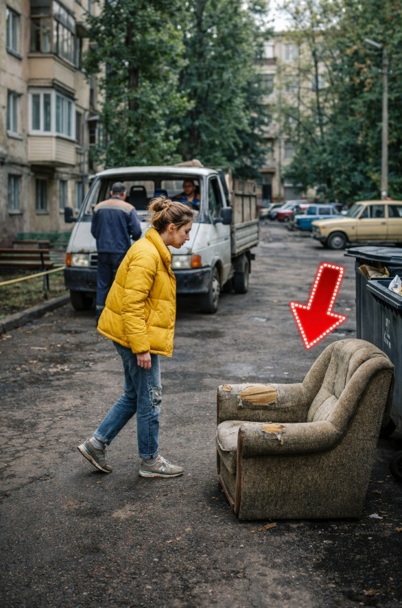 Jedne večeri žena je izašla izbaciti smeće i pronašla na deponiju gotovo novi kauč te odlučila odnijeti ga kući. Kod kuće su ona i muž počeli popravljati kauč, kad je odjednom muž viknuo: „Pogledaj, što je ovo…“ - featured image