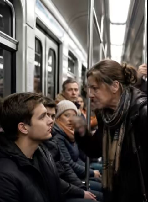 — Zar te nisu naučili da ustupiš svoje mjesto starijim ljudima?! — viknuo je putnik u metrou: Ali mladić je uradio nešto što niko nije očekivao 😨😲 - featured image
