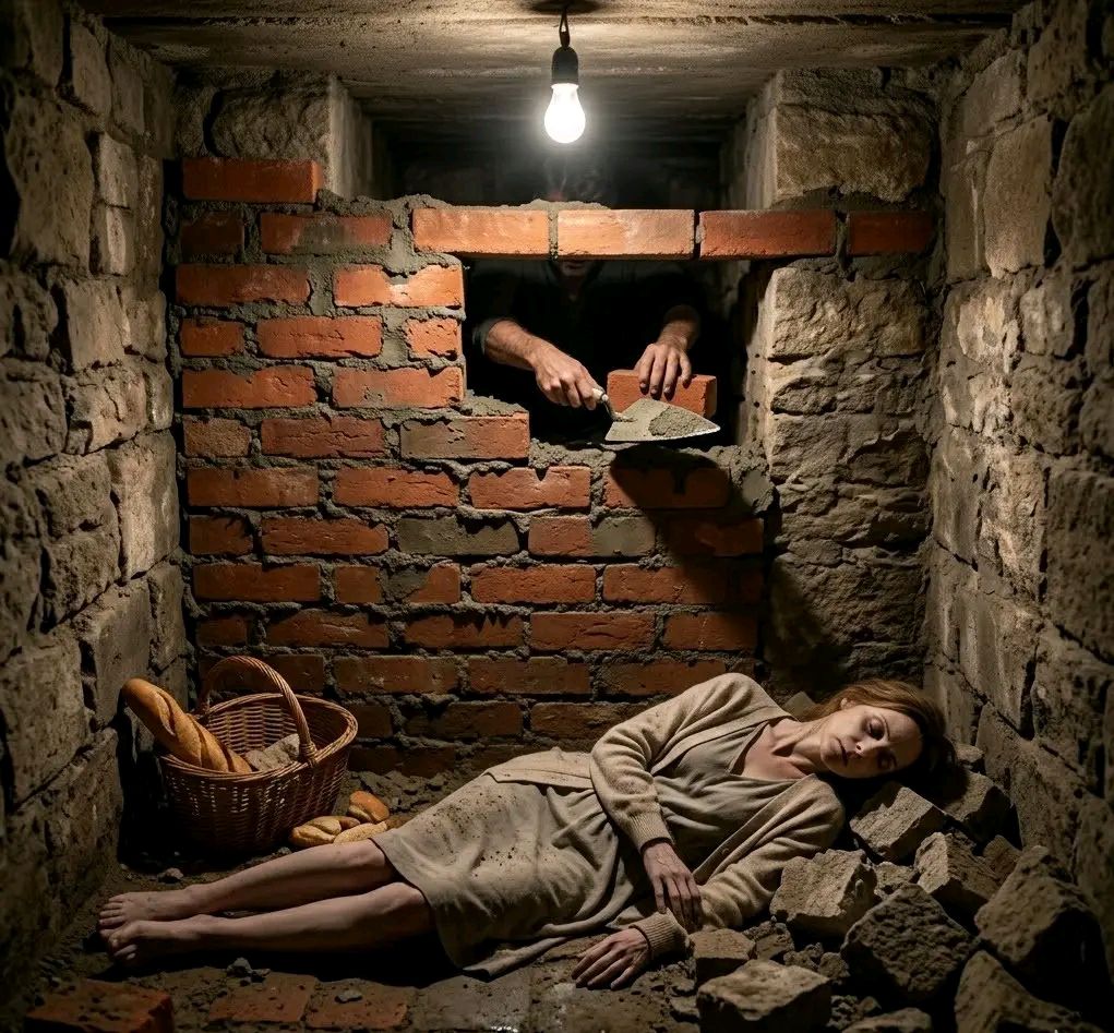 KĆI JU JE ZATVORILA U PODRUM I ZIDALA JE CIGLAMA… ALI 10 GODINA KASNIJE, POKUCALA JE NA VRATA… - featured image