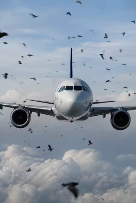 Ptice neočekivano okružile avion, a piloti su morali prinudno sletjeti: razlog je sve iznenadio 😲😱 - featured image