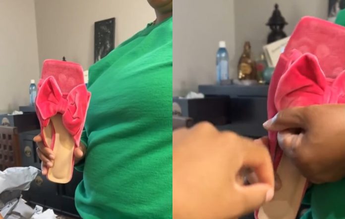 Žena naručila papuče preko Temu-a, kada su joj stigle, umelo nije doživela šlog! Prevrnula se na glavu kada je… - featured image Žena naručila papuče preko Temu-a, kada su joj stigle, umelo nije doživela šlog! Prevrnula se na glavu kada je… - featured image