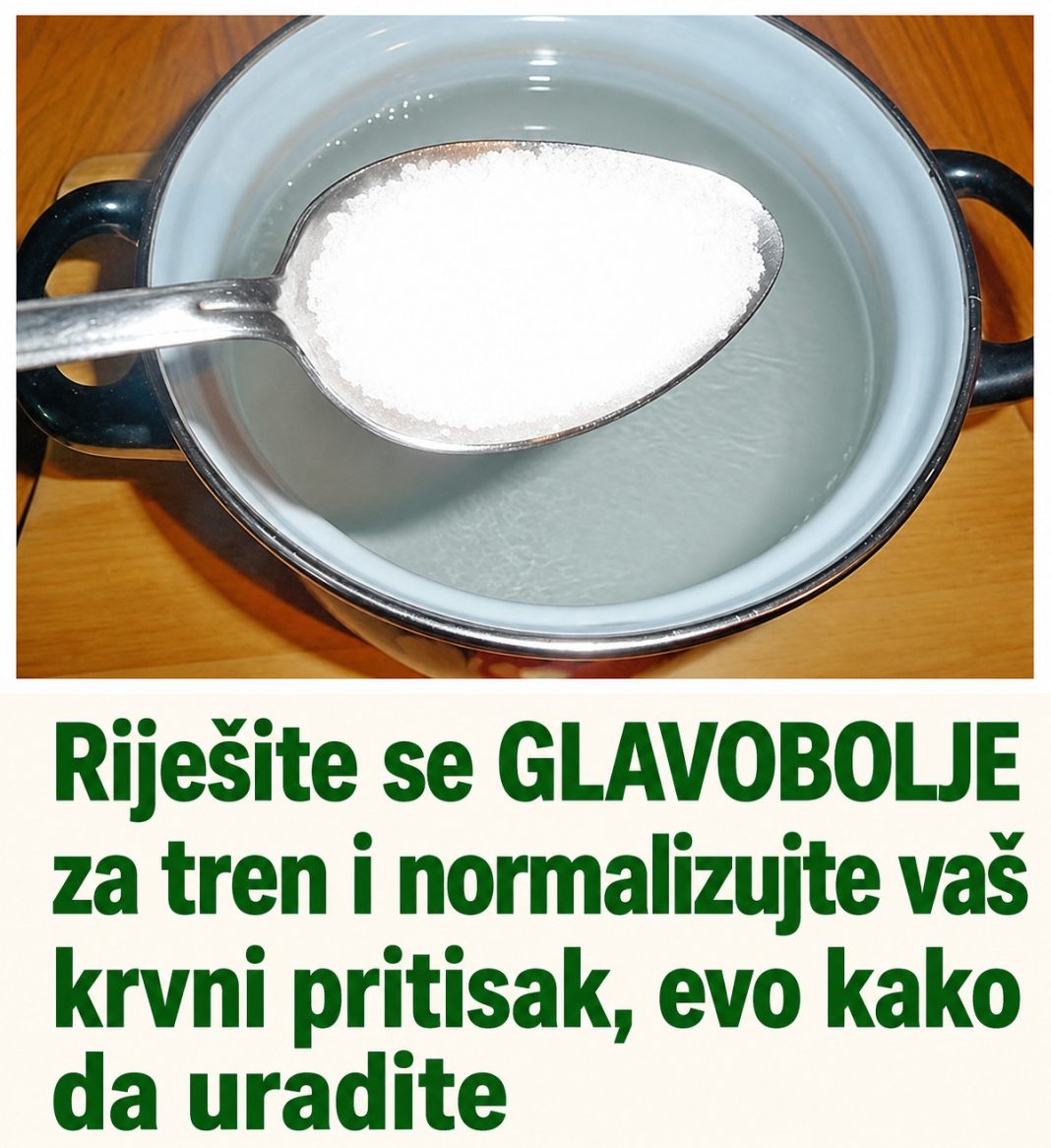 Riješite se GLAVOBOLJE za tren i normalizujte vaš krvni pritisak, evo kako da uradite - featured image