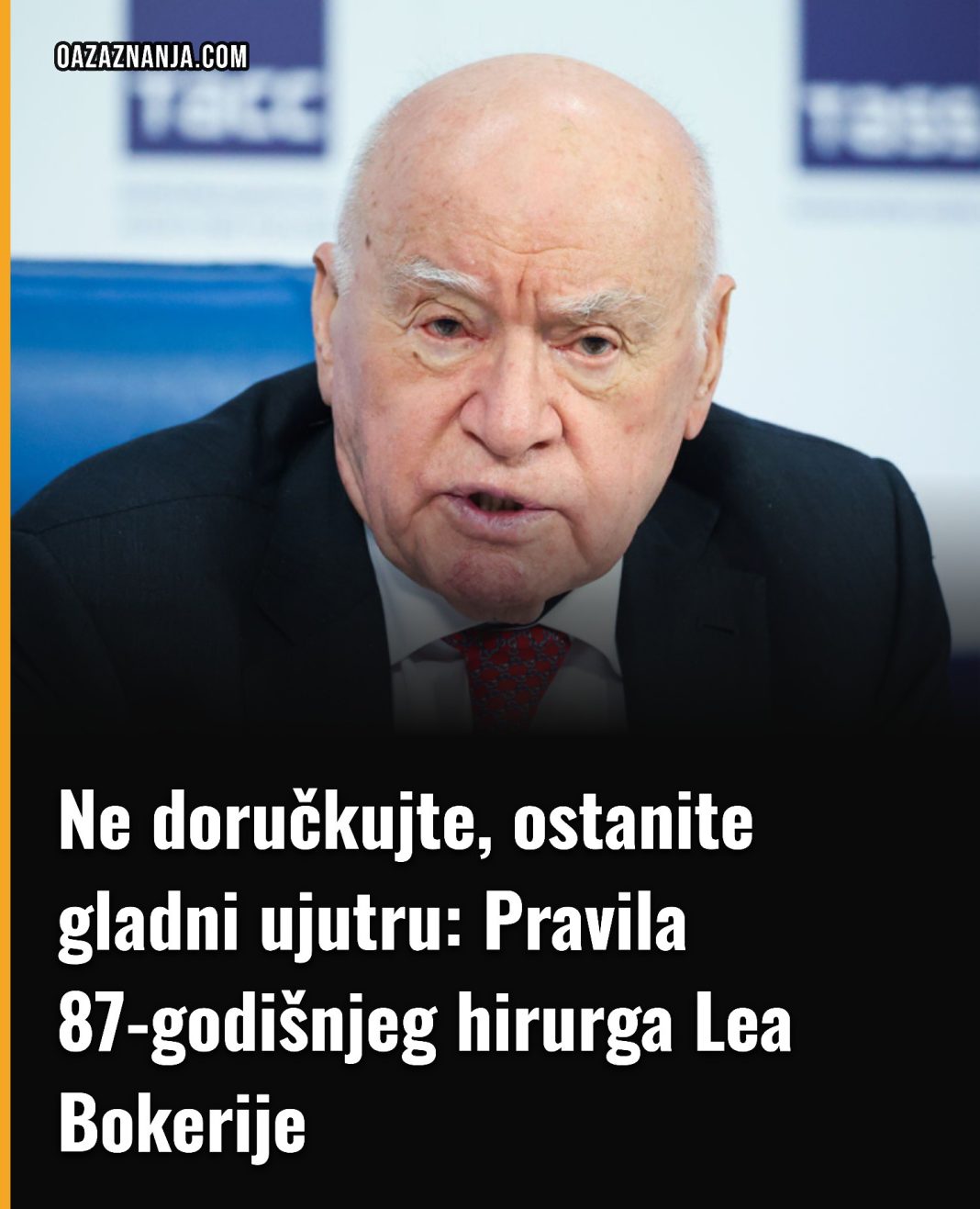 Ne doručkujte, ostanite gladni ujutru: Savjet 87-godišnjeg hirurga Lea Bokerije - featured image
