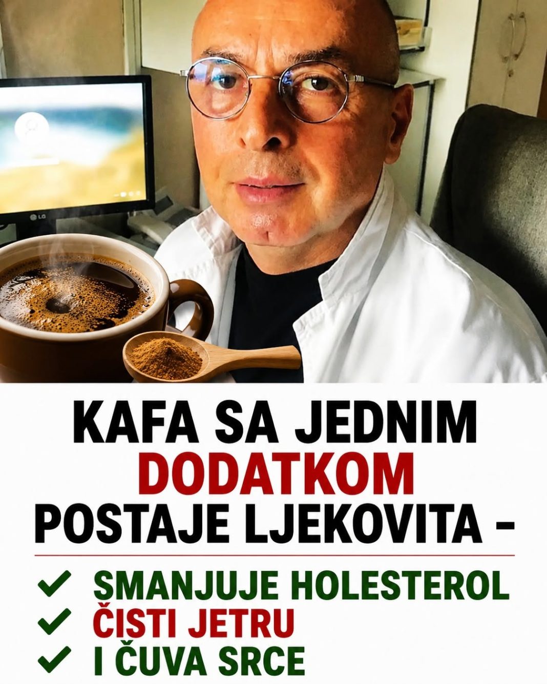 KAFA SA JEDNIM DODATKOM POSTAJE LJEKOVITA – Smanjuje holesterol, čisti jetru i čuva srce - featured image KAFA SA JEDNIM DODATKOM POSTAJE LJEKOVITA – Smanjuje holesterol, čisti jetru i čuva srce - featured image
