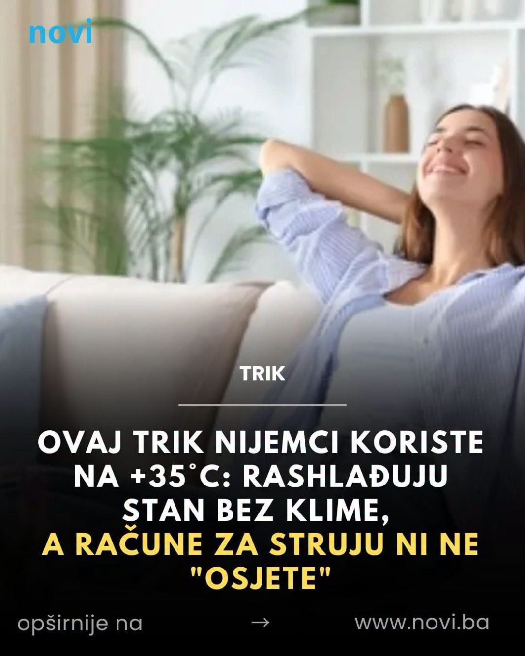 0vaj trik Nijemci koriste na +35°C: Rashlađuju stan bez klime, a račune za struju ni ne “osjete” - featured image