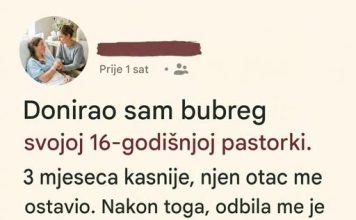 Donirala sam bubreg svojoj pastorki, a onda su ona i moj muž nestali iz mog života Donirala sam bubreg svojoj pastorki, a onda su ona i moj muž nestali iz mog života - featured image