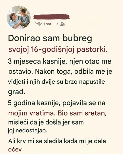 Donirala sam bubreg svojoj pastorki, a onda su ona i moj muž nestali iz mog života - featured image