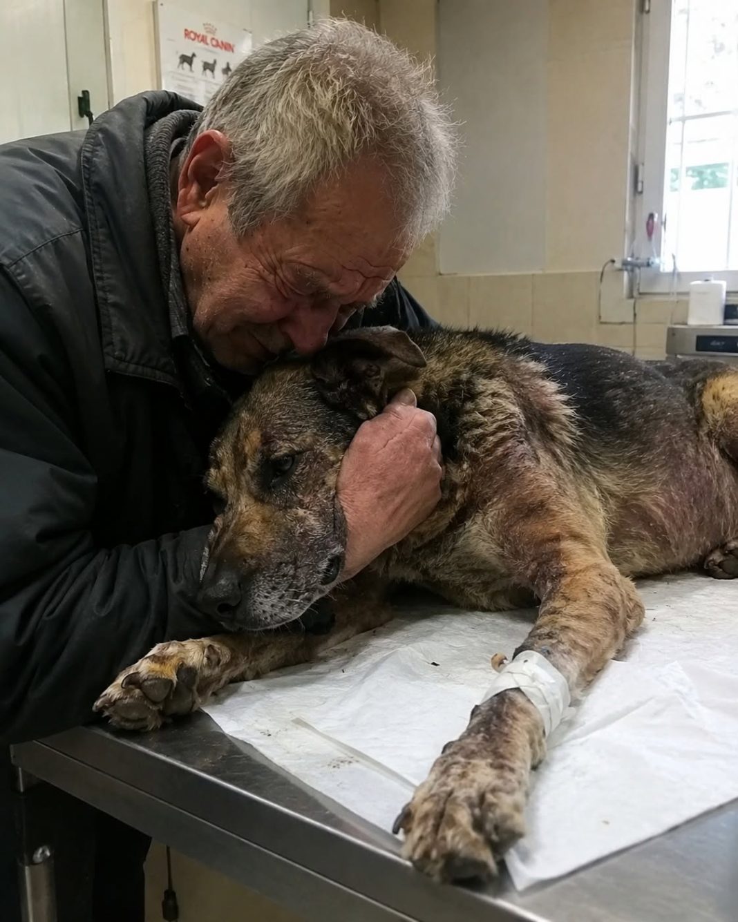 Starac je doveo svog psa da ga uspavaju jer nije mogao platiti liječenje… Ali veterinar je učinio nešto zbog čega su svi u klinici završili u suzama - featured image