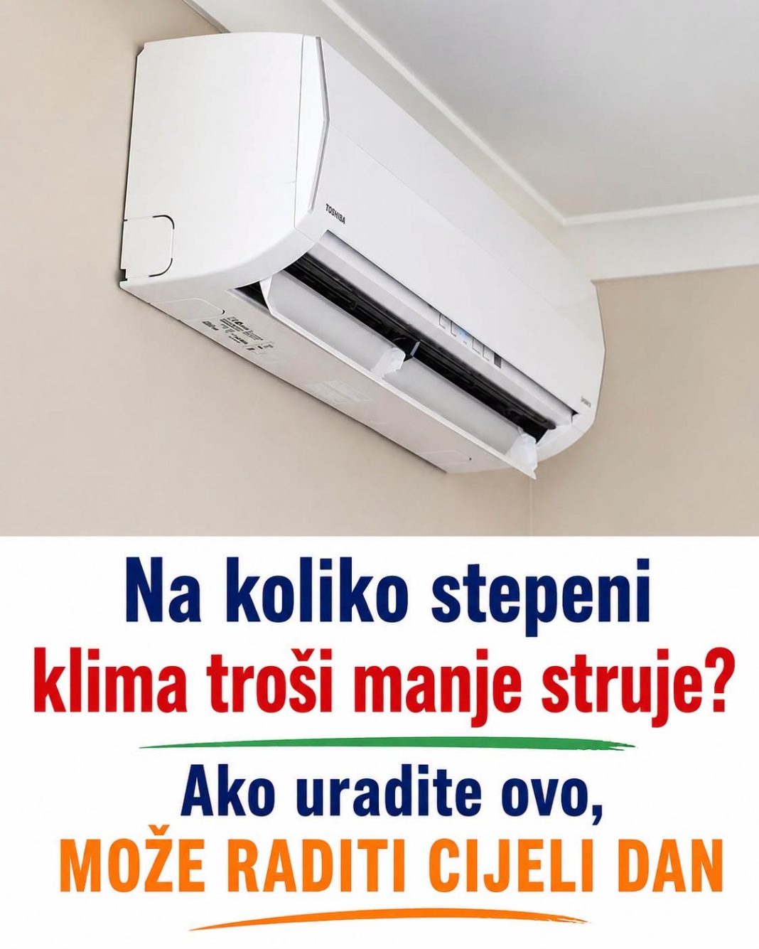 Na koliko stepeni klima troši manje struje? Ako uradite ovo, MOŽE RADITI CIJELI DAN - featured image