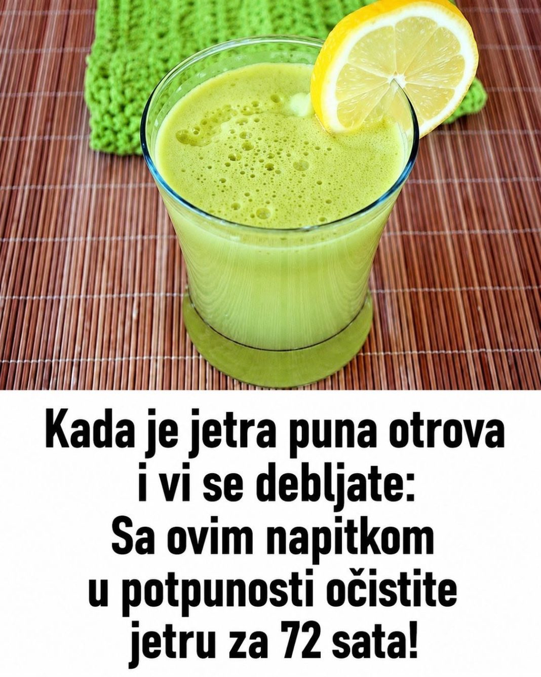 Kada je jetra puna otrova vi se debljate: Recept za napitak koji čisti jetru za 72 sata! - featured image Kada je jetra puna otrova vi se debljate: Recept za napitak koji čisti jetru za 72 sata! - featured image