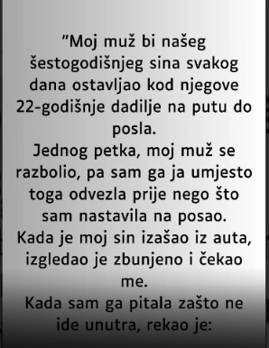 “Moj muž bi našeg šestogodišnjeg sina svakog dana ostavljao kod njegove 22-godišnje dadilje…” - featured image “Moj muž bi našeg šestogodišnjeg sina svakog dana ostavljao kod njegove 22-godišnje dadilje…” - featured image