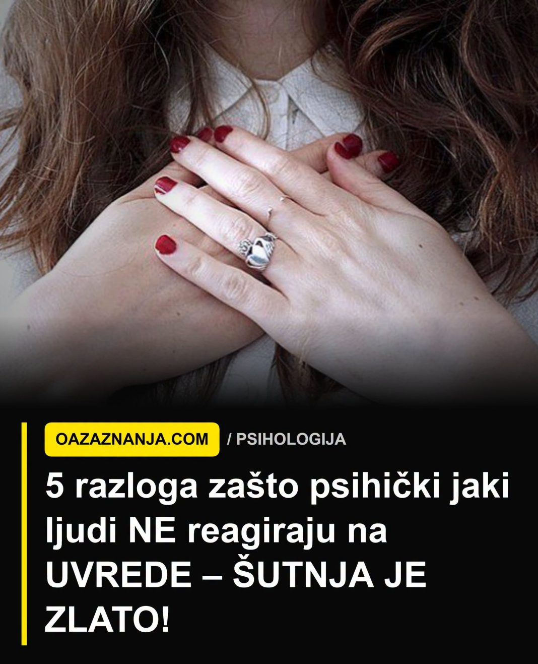 5 razloga zašto psihički jaki ljudi NE reagiraju na UVREDE – ŠUTNJA JE ZLATO! - featured image