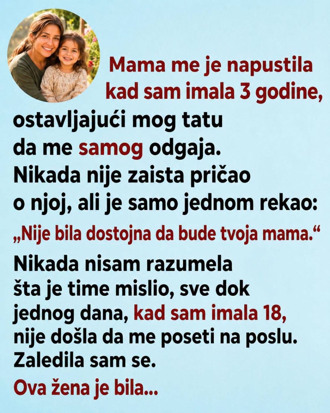 Godinama sam krivila majku što me je napustila, a onda sam otkrila očevu tajnu koja je promenila sve - featured image