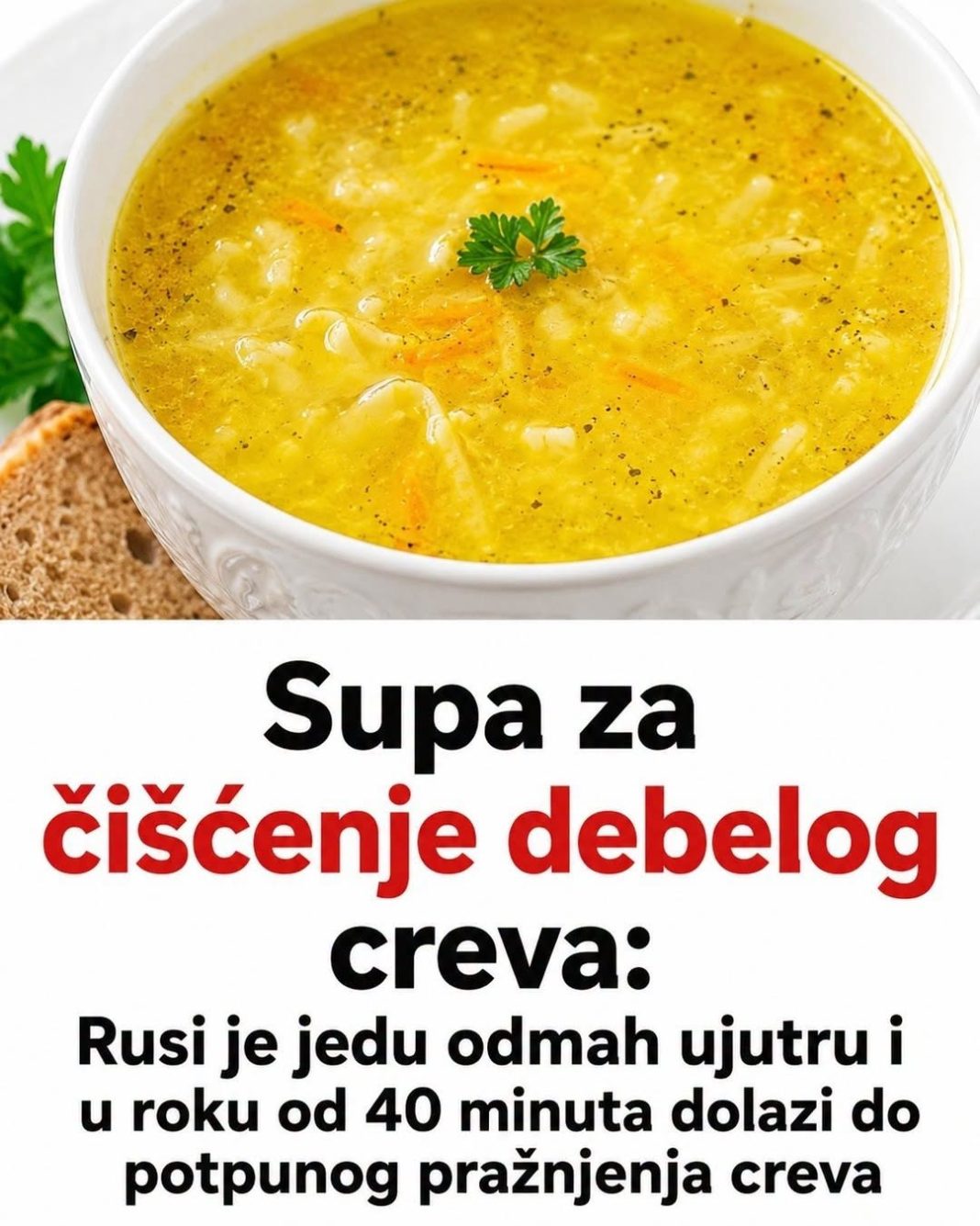 Supa za čišćenje debelog creva: Rusi je jedu odmah ujutru i u roku od 40 minuta dolazi do potpunog pražnjenja creva - featured image Supa za čišćenje debelog creva: Rusi je jedu odmah ujutru i u roku od 40 minuta dolazi do potpunog pražnjenja creva - featured image