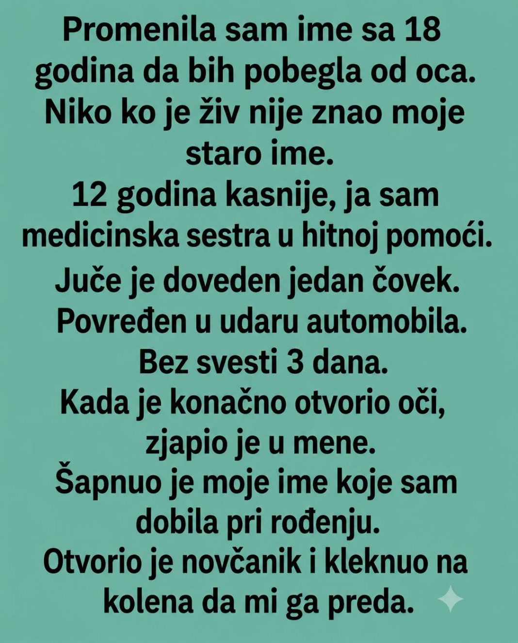 Sa 18 godina promenila je ime da pobegne od prošlosti: 12 godina kasnije nepoznati pacijent izgovorio je ime za koje je verovala da više niko ne zna - featured image Sa 18 godina promenila je ime da pobegne od prošlosti: 12 godina kasnije nepoznati pacijent izgovorio je ime za koje je verovala da više niko ne zna - featured image