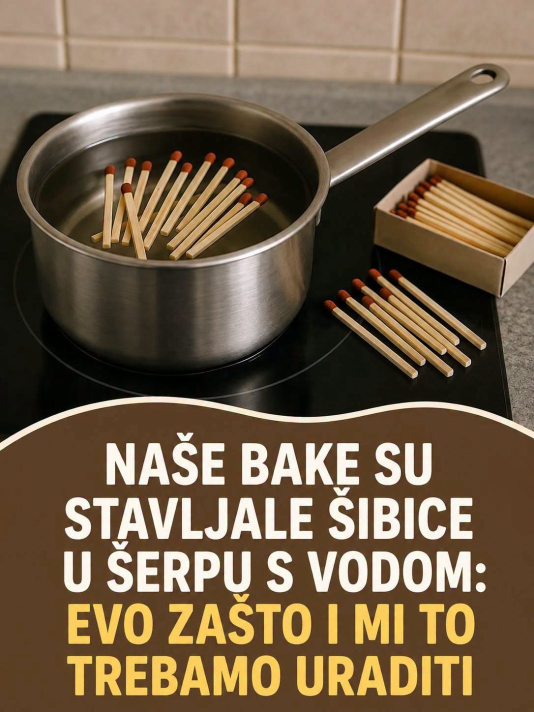 Naše bake su stavljale ŠIBICE u šerpu s vodom: Evo zašto i mi to trebamo uraditi - featured image